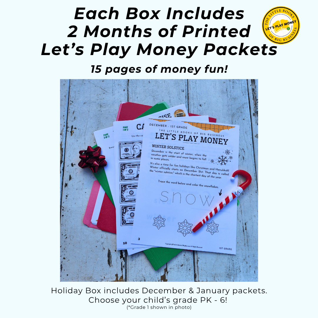 Subscription HOLIDAY Box - Let's Play Money!